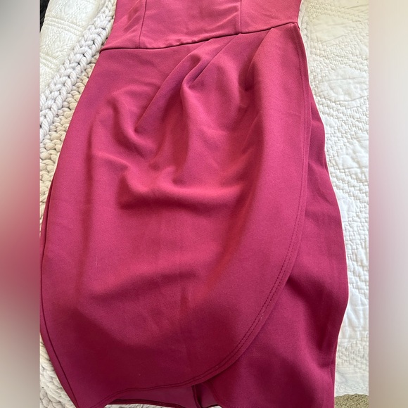 NWOT- Lulu’s- Forever Your Girl Wine Red Bodycon Dress- Size Small - Picture 9 of 12